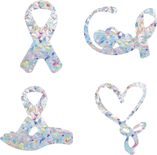 Miniatura 10 de GORGECRAFT 16 calcomanías de ángel para ventana, diseño de hadas, anticolisión, arco iris, para pájaros, pegamentos de huelga de pájaros, película