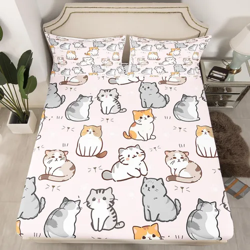 Miniatura 53 de Juego de sábanas bajeras para juegos tamaño individual, juego de ropa de cama con grafiti Lightning Strike para niños, adolescentes, decoración