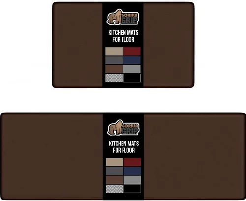 Miniatura 27 de GORILLA GRIP Alfombrillas de cocina cómodas y acolchadas para el suelo, superficie suave impermeable y resistente a manchas, alfombrilla antifatiga