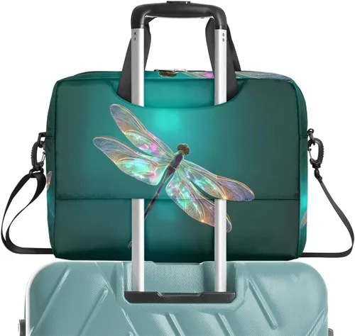 Miniatura 8 de Bonita bolsa de hombro para computadora portátil para mujeres y hombres, bolsa para computadora portátil, funda para laptop, maletín de transporte
