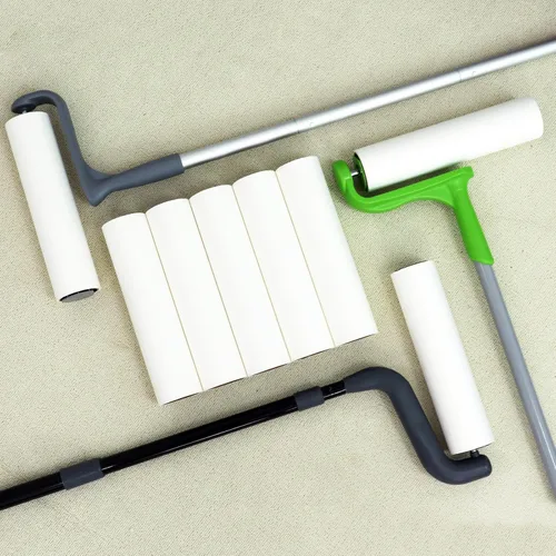 Miniatura 7 de Recambios de rodillo de pelusa de 10 pulgadas para Evercare Layers Smart Design - Rodillos de pelusa grandes de piso Extreme Stick de 10 pulgadas