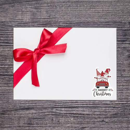 Miniatura 3 de Wailozco 200 calcomanías de gnomo de Feliz Navidad para sobres de pequeñas empresas, paquetes, productos hechos a mano, bolsas, bonitos sellos