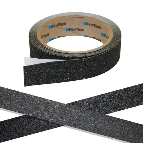 FindTape Cinta antideslizante antideslizante premium (AST-35): 1 pulg. x 10 pies (negro)