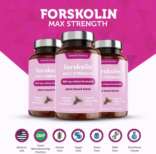 Miniatura 7 de Vitamina Bounty, Forskolin, 0.1763 oz, 60 ct
