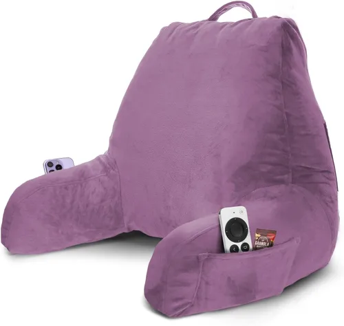 Miniatura 57 de Nestl Almohada de lectura para niños y adolescentes con espuma viscoelástica triturada, almohadas de respaldo para leer, ver y jugar, uso