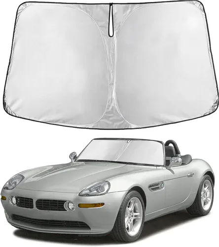 Miniatura 237 de Econour Parasol para parabrisas compatible con Honda Civic 2016-2021, protector de parasol plegable para ventana, bloquea los rayos UV y mantiene tu
