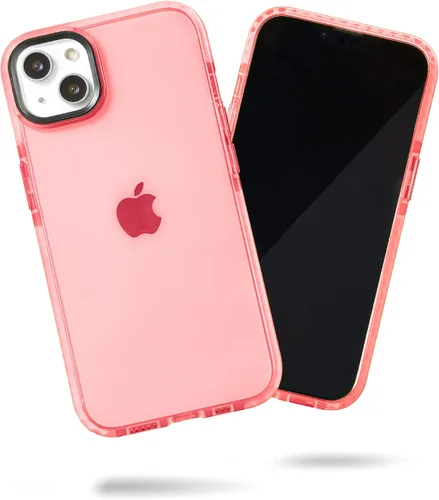 Miniatura 85 de SteepLab Funda de barrera para iPhone 13, protección de 360 grados que absorbe impactos con bisel elevado y colores llamativos (cielo azul brillante)