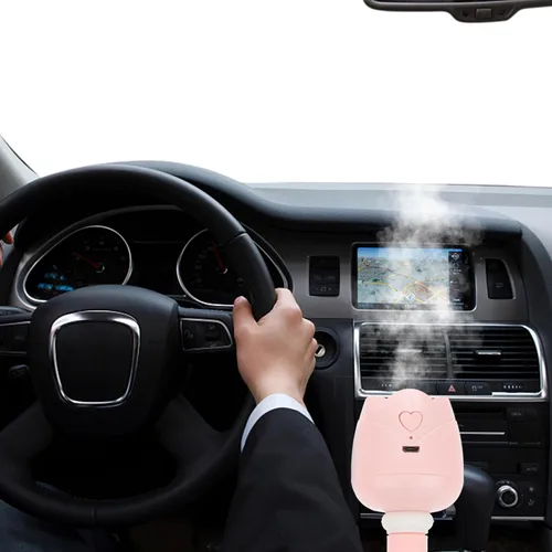 Miniatura 4 de Mini humidificador USB portátil para viajes, coche, oficina, humectador de aire silencioso, compacto y ligero, difusor de aire frío, carga USB