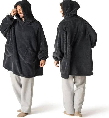 Bedsure Manta con capucha portátil, regalos para el Día de la Madre para mujeres, sudadera con capucha cálida y acogedora para mujeres y hombres