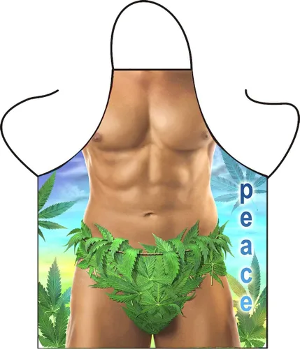 Sexy Printed Kitchen Apron for Men and Women, Decorative Gift Manhoaves-b
