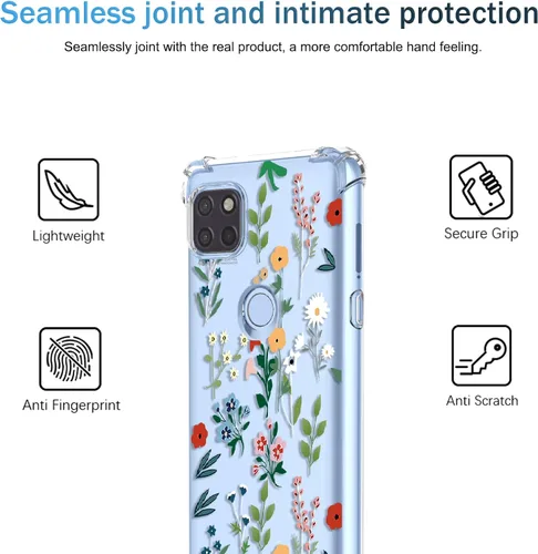 Miniatura 31 de Funda para Moto G Stylus 2021 4G Clear Flower Funda de teléfono TPU suave a prueba de golpes, antiarañazos, funda protectora para Motorola G Stylus