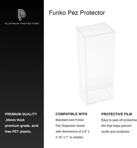 Miniatura 3 de Viturio Fundas protectoras compatibles con Funko Pop! Dispensadores Pez (paquete de 10)
