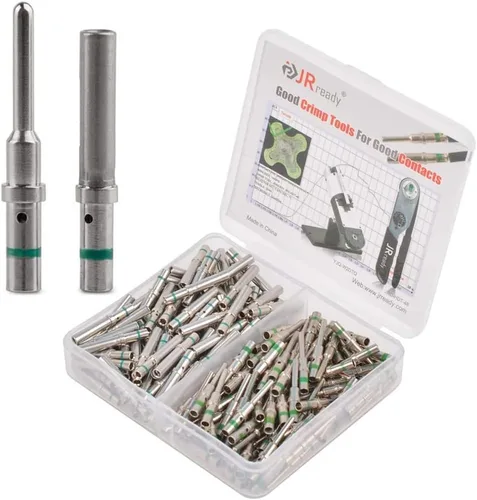 JRready ST6118 Kit de terminales de conector DT Tamaño de contacto 16, clavijas macho 0460-215-16141/enchufes hembra 0462-209-16141 Contactos
