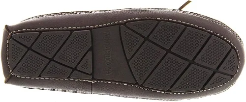 Miniatura 3 de Minnetonka Pantuflas de alce de oveja para hombre, Marrón