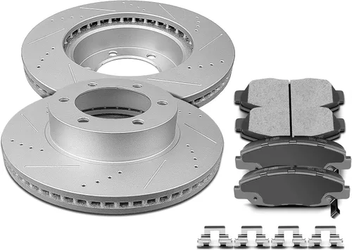 Miniatura 19 de Kit de Frenos SCITOO para Delantero Rotores de Freno y Pastillas de Freno Cerámicas para 2006-2008 para Dodge para Ram 1500, 2003-2008 para Dodge