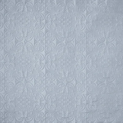 Miniatura 6 de Chezmoi Collection Luca - Juego de colcha extragrande de 3 piezas, tamaño King, color gris plateado, colcha de verano de microfibra ligera de 118 x