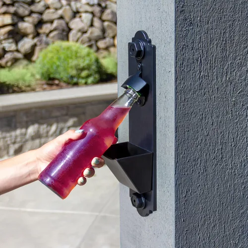 Miniatura 3 de Simpson Strong-Tie APBO-KT - Kit de abridor de botellas decorativo, accesorios para exteriores, incluye placa trasera de plástico compuesto, taza