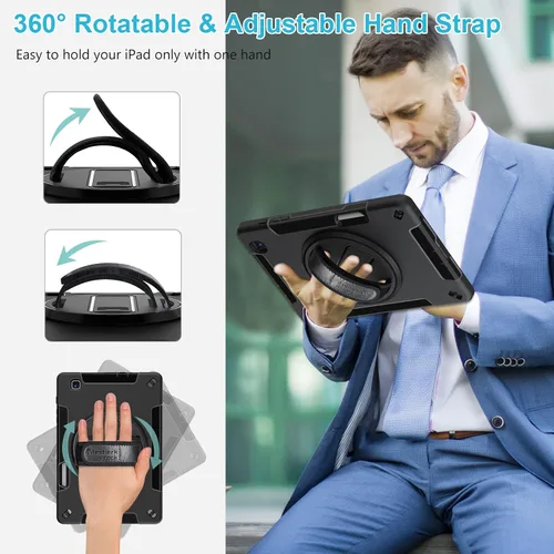 Miniatura 3 de Funda para Galaxy Tab S6 Lite de 10.4 pulgadas 2024/2022/2020: funda de TPU de grado militar a prueba de golpes con protector de pantalla - soporte