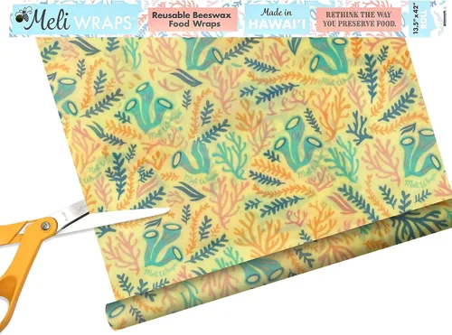 Miniatura 10 de Meli Wraps - Rollo de cera de abeja reutilizable, envolturas de cera de abejas sin residuos para cubrir alimentos, rollo de cocina