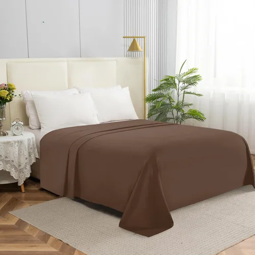 Miniatura 24 de Elegant Comfort Sábana encimera de 1 pieza de calidad hotelera, lujosa y suave, 1500 hilos, calidad egipcia, resistente a arrugas, manchas