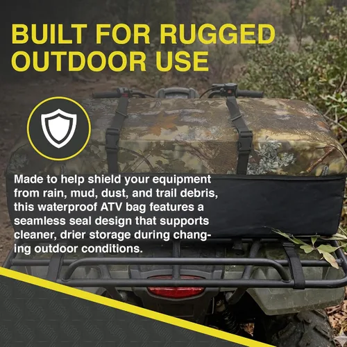 Miniatura 4 de ATV TEK Arch Series Bolsa de expedición para caza y pesca, bolsa de carga para la parte trasera de ATV/UTV - Kings Mountain Shadow Camo