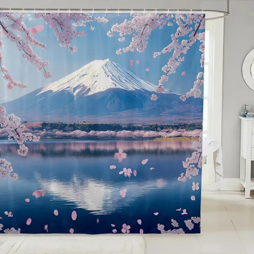 Miniatura 12 de Cortina de ducha con diseño de calavera de azúcar para niños y niñas, cortina de baño con rosas y rosas, decoración de habitación femenina