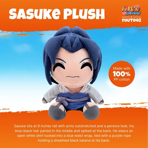 Miniatura 2 de Youtooz Sasuke - Peluche coleccionable de Sasuke Uchiha de Naruto Naruto Plush Collection de 9 pulgadas