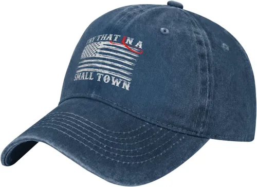 Miniatura 28 de Hat Try That in Small Towns Trucker Hat Men Funny Mesh Cap for Summer