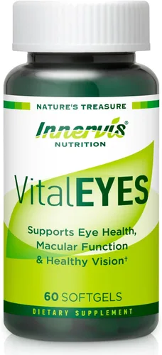VitalEYES - Luteína de alta potencia 20 mg y astaxantina, apoyo para la visión macular y clara, vitaminas A, E, zinc, magnesio, suplemento ocular