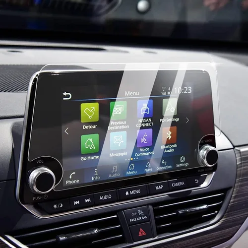 Juego de 2 protectores de pantalla para Nissan Rogue Infotainment pantalla táctil de alta definición anti arañazos filtros UV - 2021 2022 2023