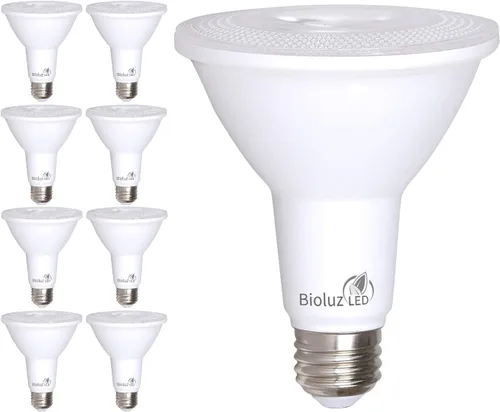 Miniatura 11 de Bioluz LED Paquete de 4 bombillas LED PAR30 de luz de inundación para interiores y exteriores, alto CRI, equivalente a 75 W usando 11 W, regulable