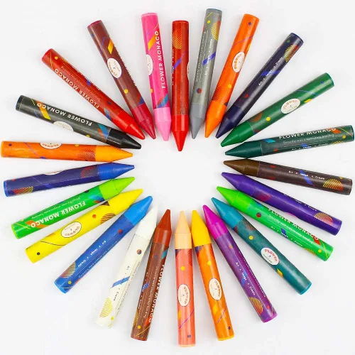 Miniatura 7 de Lebze Crayones para niños pequeños, 24 colores crayones no tóxicos para niños a partir de 3 años, crayón jumbo fácil de sostener para niños, seguro
