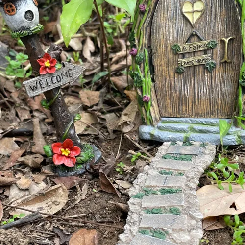 Miniatura 5 de Camino en miniatura, camino de piedra, mini camino para jardín de hadas, camino de resina, adornos de casa de muñecas
