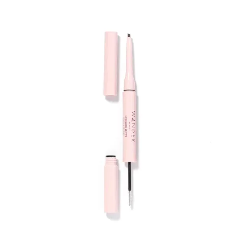 Wander Beauty Lápiz de cejas mejorado y gel de tratamiento para mujer, marrón oscuro, 1 unidad (paquete de 1)