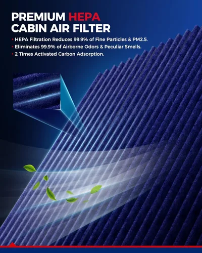Miniatura 2 de KAX Filtro de aire de cabina premium, CF10141 de repuesto para Chevy Equinox 2005-2009, Torrent 2006-2009, Vue 2002-2007, XL-7 07-09, V6 3.6L