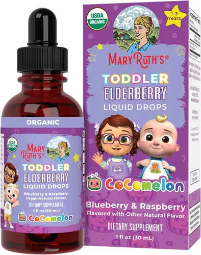 Miniatura 12 de MaryRuth's Jarabe de saúco para niños pequeños USDA orgánico Gotas líquidas de saúco negro para apoyo inmunológico Sambucus saúco