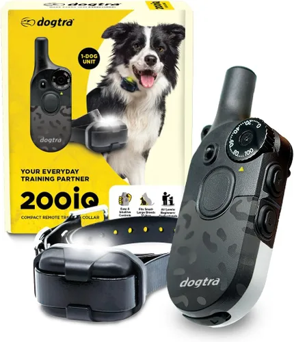 Miniatura 14 de Dogtra 200iQ Collar E de entrenamiento remoto – 100 niveles, tono, vibración, rango de 1/2 milla – Compacto, impermeable, control con una sola mano