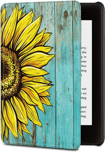 Miniatura 22 de BVDIKMI Funda para Kindle de 6 pulgadas (versión 11ª generación 2022), funda delgada de piel sintética con encendido y apagado automático para Retro