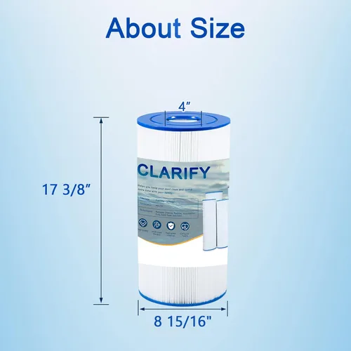 Miniatura 4 de CLARIFY Cartucho de filtro de piscina reemplaza a Hayward C900, CX900RE, PA90, Ultral-B6, Unicel C-8409, Filbur FC-1292, PXC95, Clearwater II