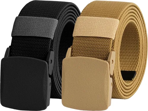 Miniatura 17 de UNGGJKB Men's Tactical Belt, Nylon Casual Elastic Belt, Work Belt That Can Be Cut And Adjusted