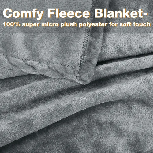Miniatura 5 de Tirrinia Manta de Forro Polar Vestible con Capucha y Mangas para Adultos Mujeres y Hombres, Súper Suave Cómoda de Felpa Funcional Manta de TV Throw