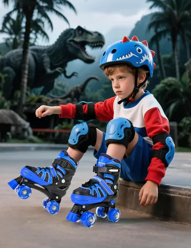 Miniatura 8 de NEMONE - Patines de sirena con ruedas iluminadas y 4 tamaños ajustables para niñas, azul y morado, para niños pequeños, para principiantes, de B