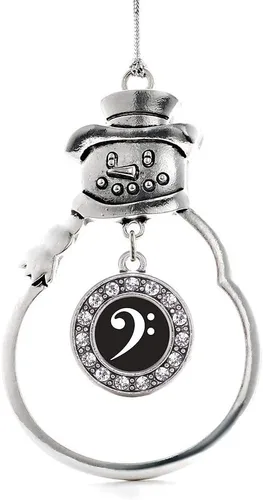 Miniatura 209 de Inspired Silver - Roller Queen - Adorno de Navidad plateado - Adorno circular para árbol de Navidad con circonita cúbica - Decoración colgante