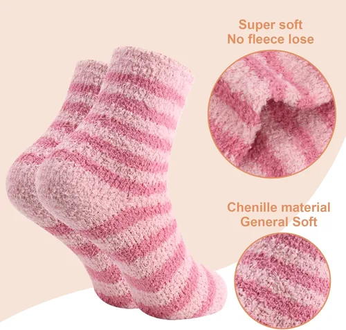 Miniatura 3 de FYC - Calcetines de invierno, para mujer, cálidos, de lana suave y gruesa, regalo de Navidad, calcetines deportivos acogedores, regalo para mujer