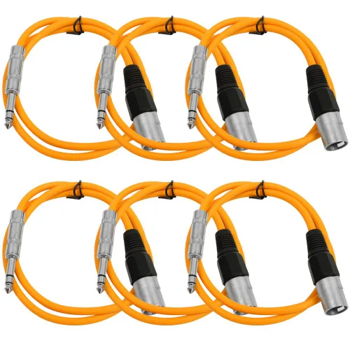 Miniatura 20 de Seismic Audio SATRXL-M2Black6 - Cable de conexión XLR macho a TRS de 2 pies, color negro