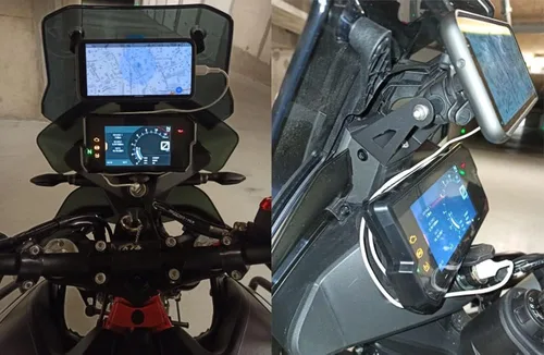 Miniatura 6 de Motocicleta Expansión Crossbar Teléfono Soporte Soporte Soporte de Placa de Navegación GPS Soporte para KTM 790 890 Aventura ADV R S 790ADV R