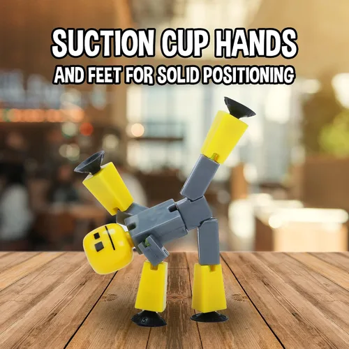 Miniatura 4 de Zing Stikbot - Juego de 6 figuras de acción coleccionables Stikbot, crea animación Stop Motion (los estilos pueden variar)