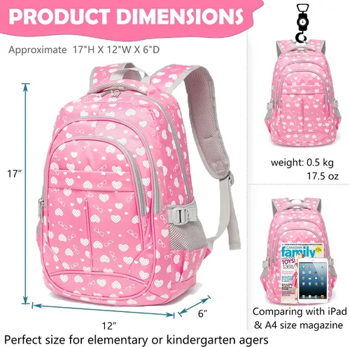 Miniatura 3 de BLUEFAIRY - Mochilas para niños y niñas, escuela primaria, jardín de niños