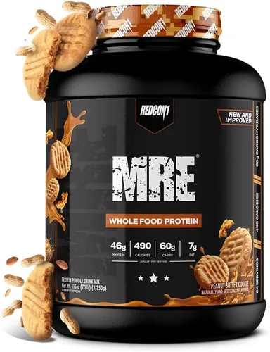 Miniatura 10 de REDCON1 MRE Proteína en polvo, pan de nuez de plátano, mezcla de proteínas de reemplazo de comidas hecha con aceite MCT y alimentos integrales