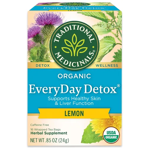 Miniatura 16 de Traditional Medicinals Té, raíz de diente de león tostado orgánico, apoya la función renal y la digestión saludable, 16 bolsas de té